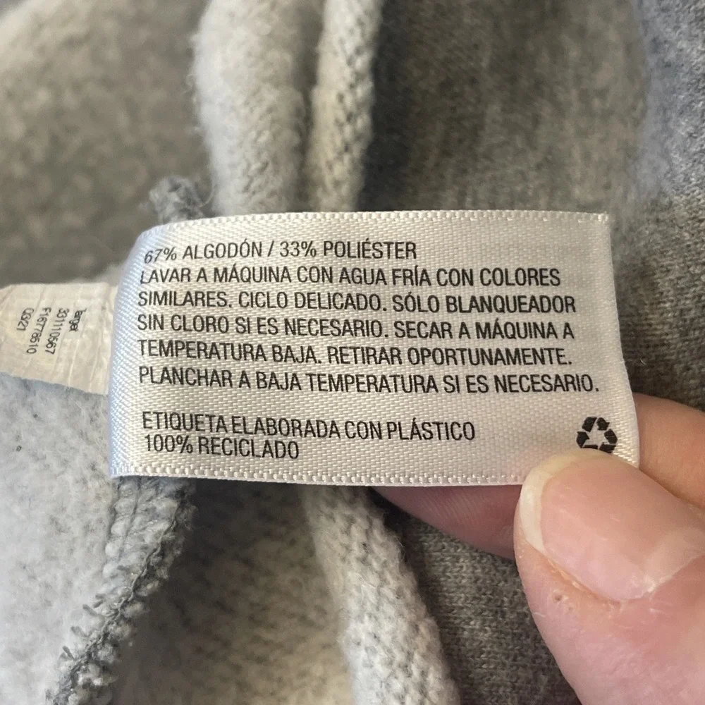 Wild Fable Women's Gray Cropped Hoodie Pullover Sweatshirt Long Sleeve, Size XS - Picture 8 of 8